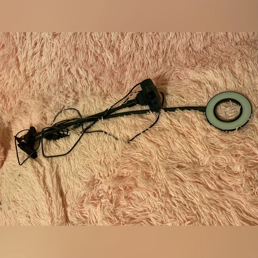 Camera with ring light